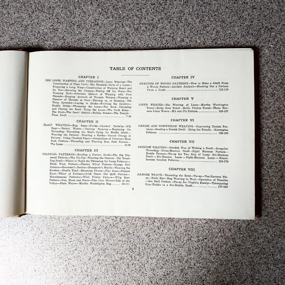Vintage Foot Power Loom Weaving Book - Picture 2 of 8